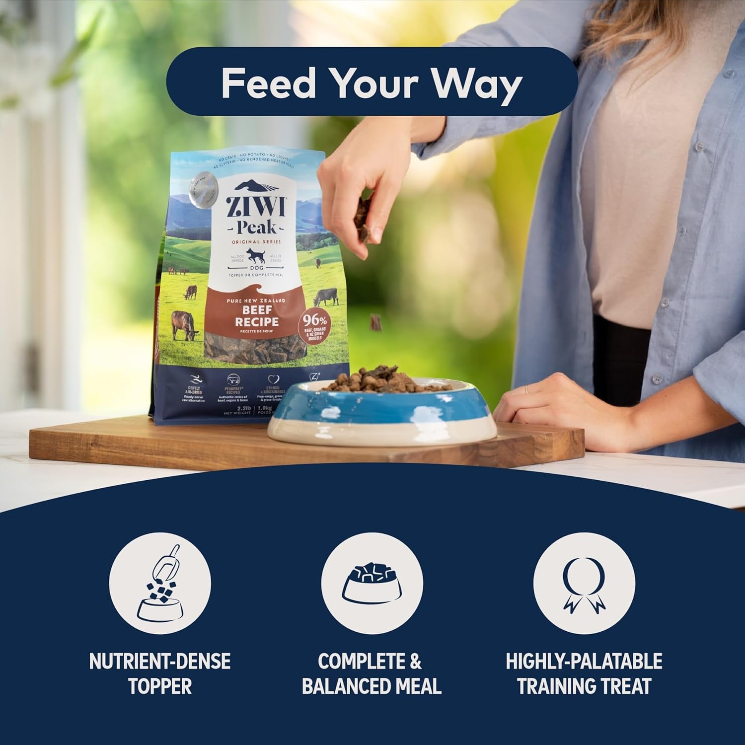 Peak Air-Dried Dog Food – Lamb - All Natural, High Protein, Grain Free, Limited Ingredient W/ Superfoods (35.2Oz)